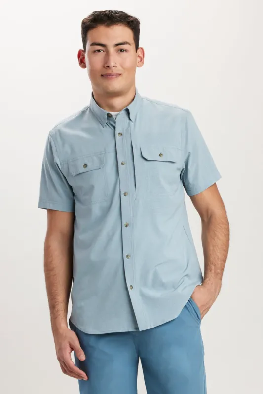 UB Tech Mesh Button-Up Shirt sold by UNIONBAY