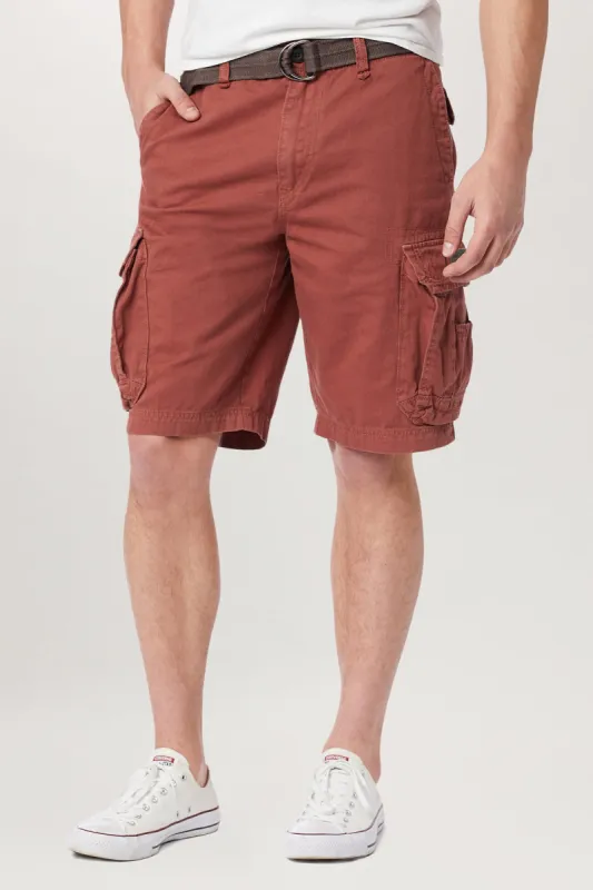 Survivor Mens Belted Cargo Shorts sold by UNIONBAY