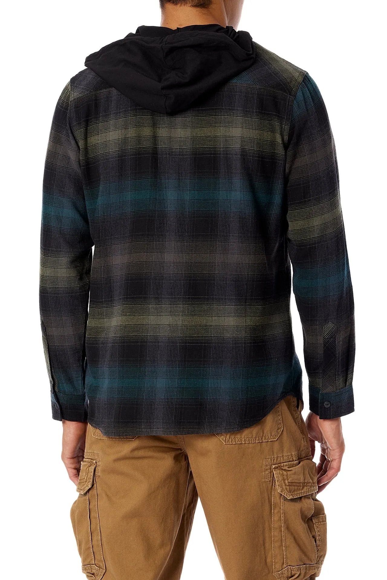 Switchback Flannel Hoodie - Reg and Big & Tall sold by UNIONBAY product image thumbnail 3