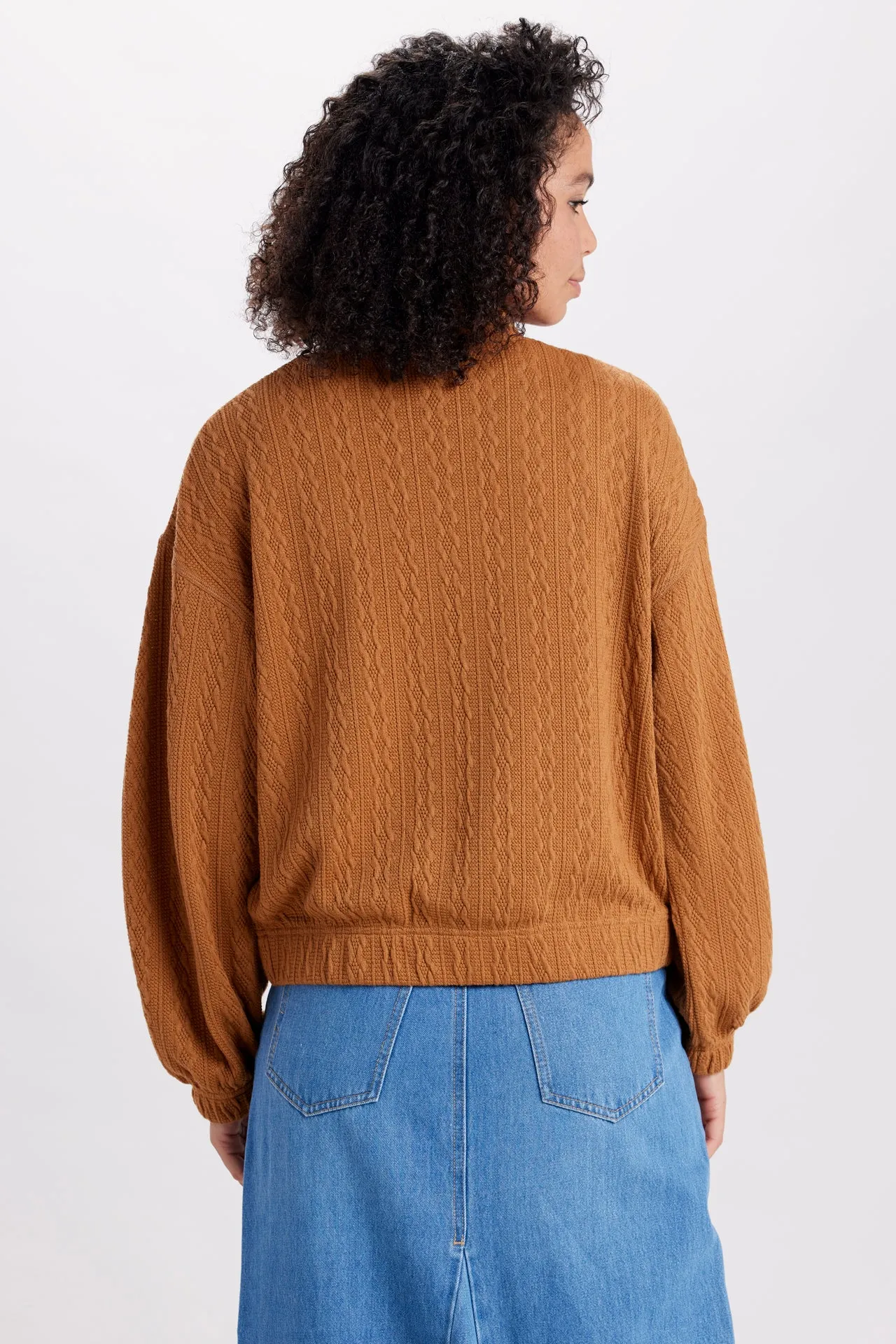 Skagit Cable Knit Jacket sold by UNIONBAY product image thumbnail 3