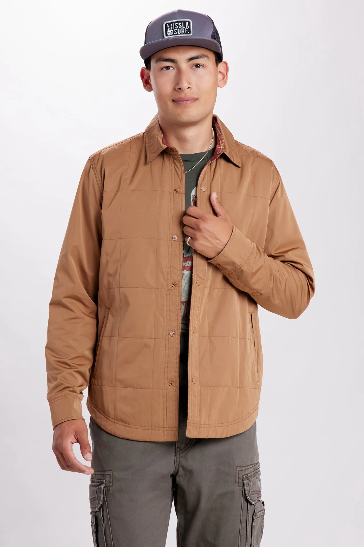 Nylon to Flannel Reversible Jacket sold by UNIONBAY