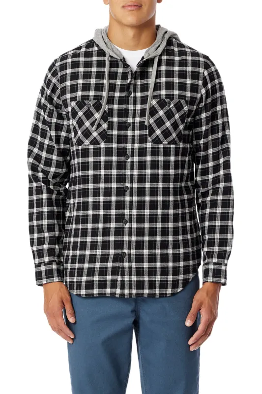 Switchback Flannel Hoodie - Reg and Big & Tall sold by UNIONBAY