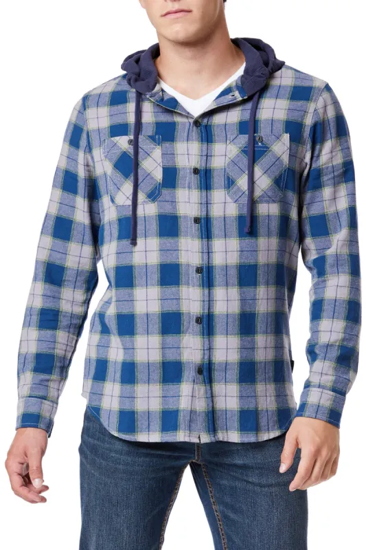 Switchback Flannel Hoodie sold by UNIONBAY