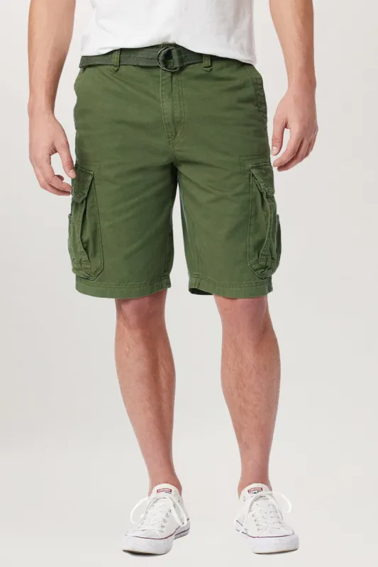 Survivor Mens Belted Cargo Shorts sold by UNIONBAY