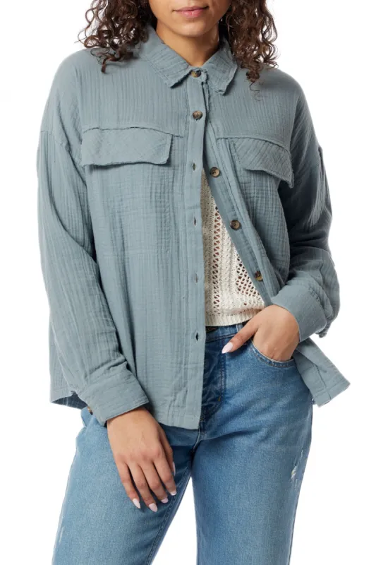 Liz Gauze Button-Up Shirt sold by UNIONBAY