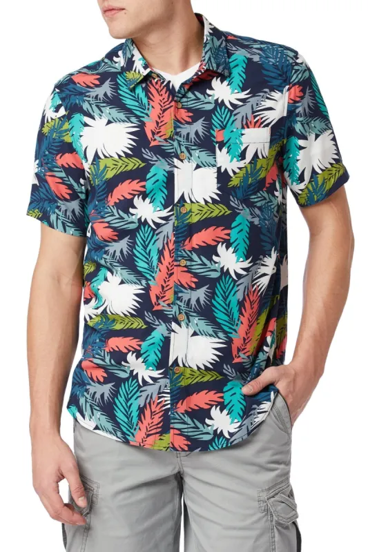 Poolside Rayon Button-Up Shirt sold by UNIONBAY