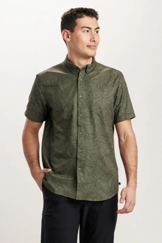UB Tech Printed Mesh Button-Up Shirt sold by UNIONBAY