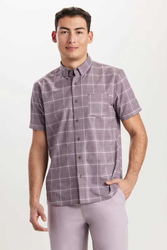 UB Tech Printed Mesh Button-Up Shirt sold by UNIONBAY