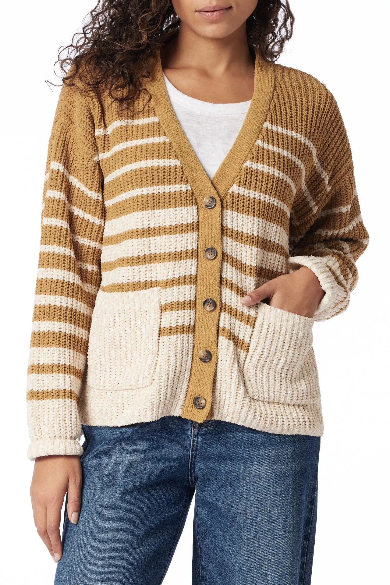 Arya Stripe Chenille Sweater sold by UNIONBAY