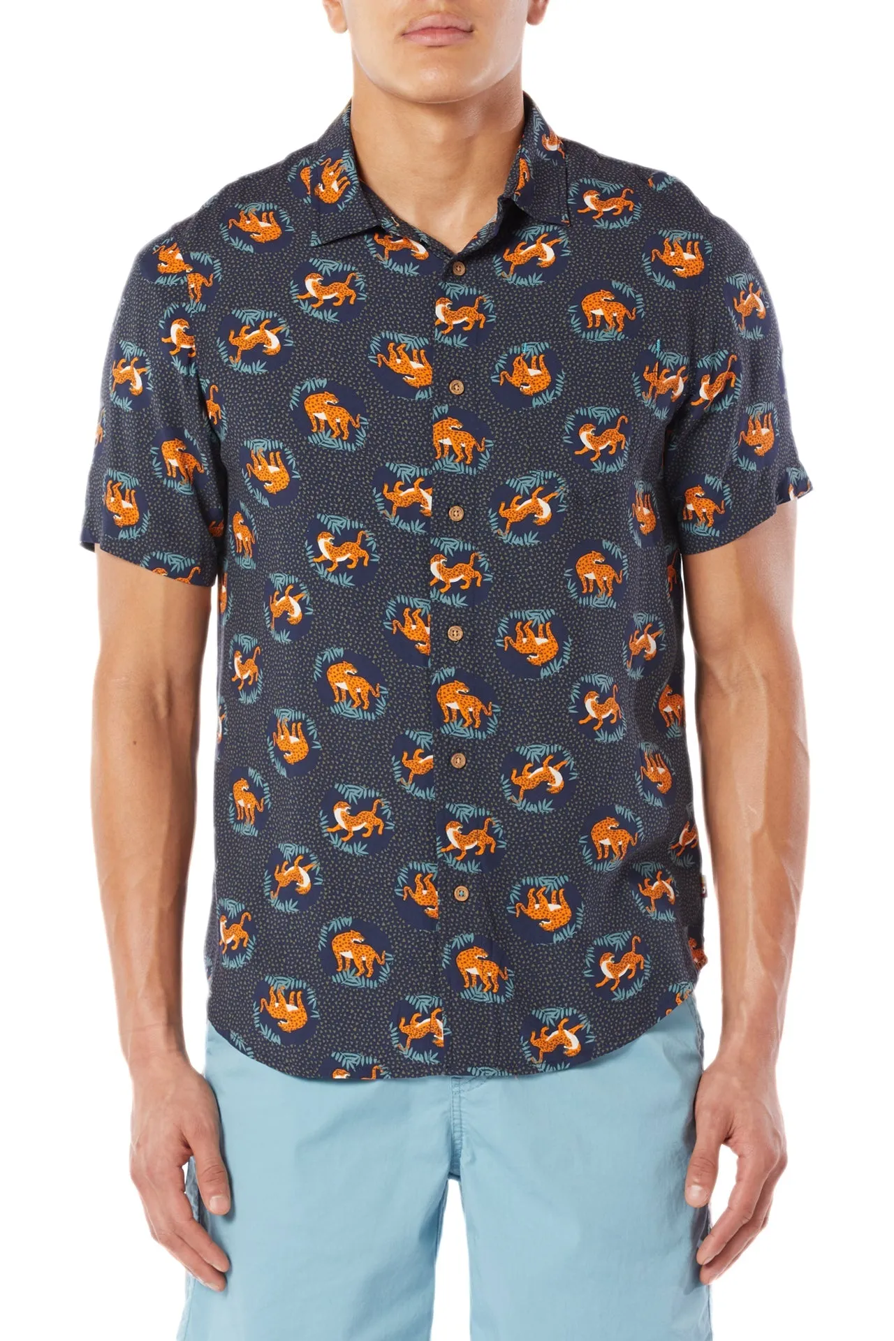 Poolside Rayon Button-Up Shirt sold by UNIONBAY