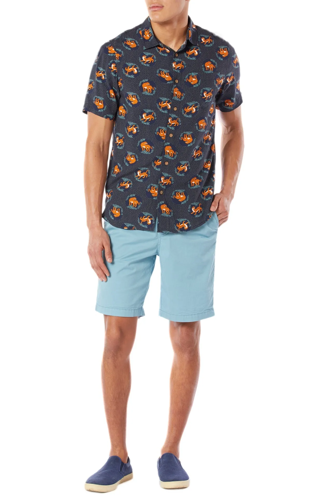 Poolside Rayon Button-Up Shirt sold by UNIONBAY product image thumbnail 2