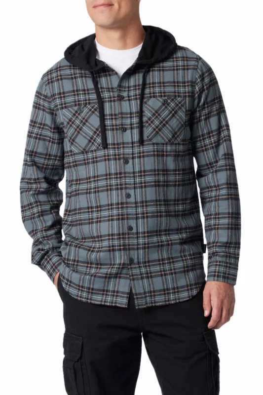 Switchback Flannel Hoodie sold by UNIONBAY