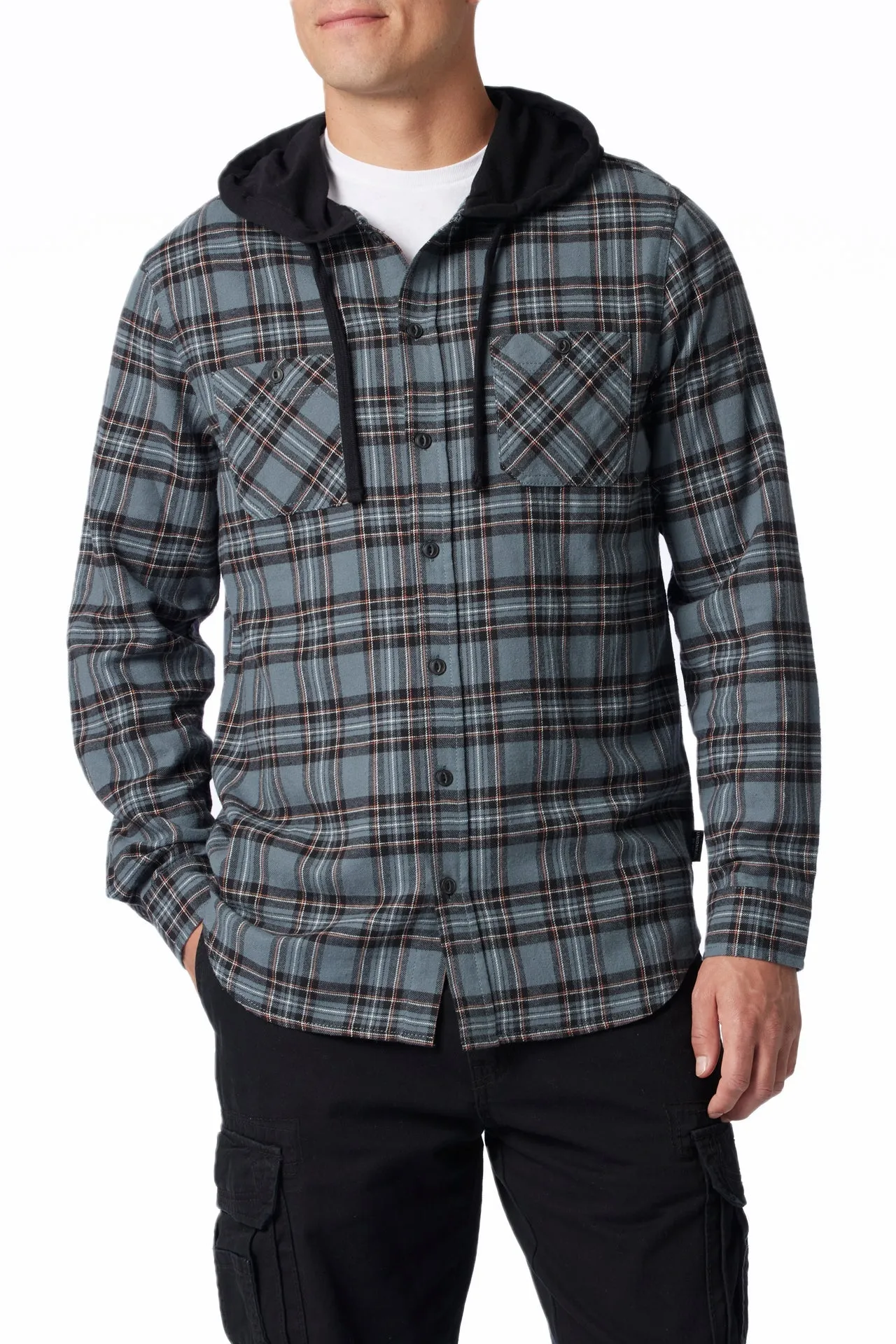 Switchback Flannel Hoodie sold by UNIONBAY
