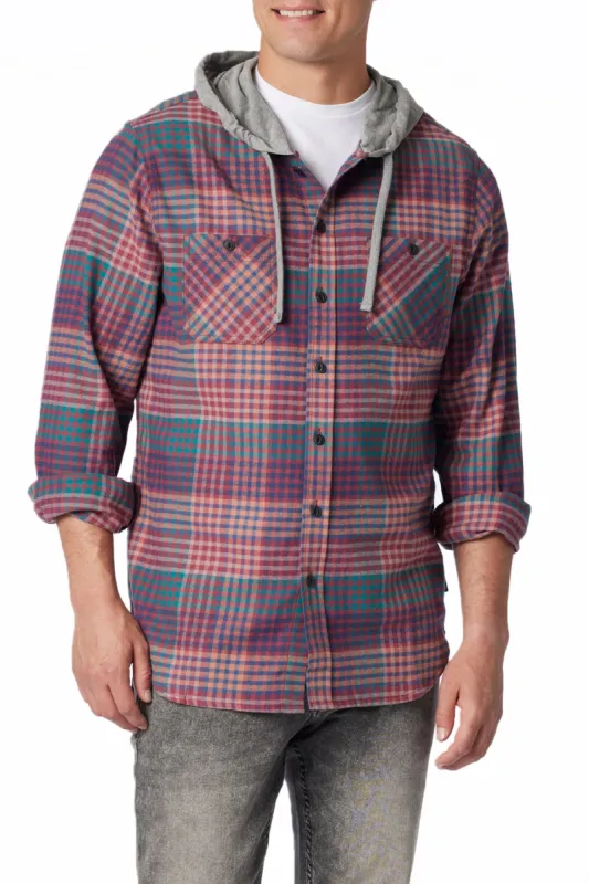 Switchback Flannel Hoodie sold by UNIONBAY