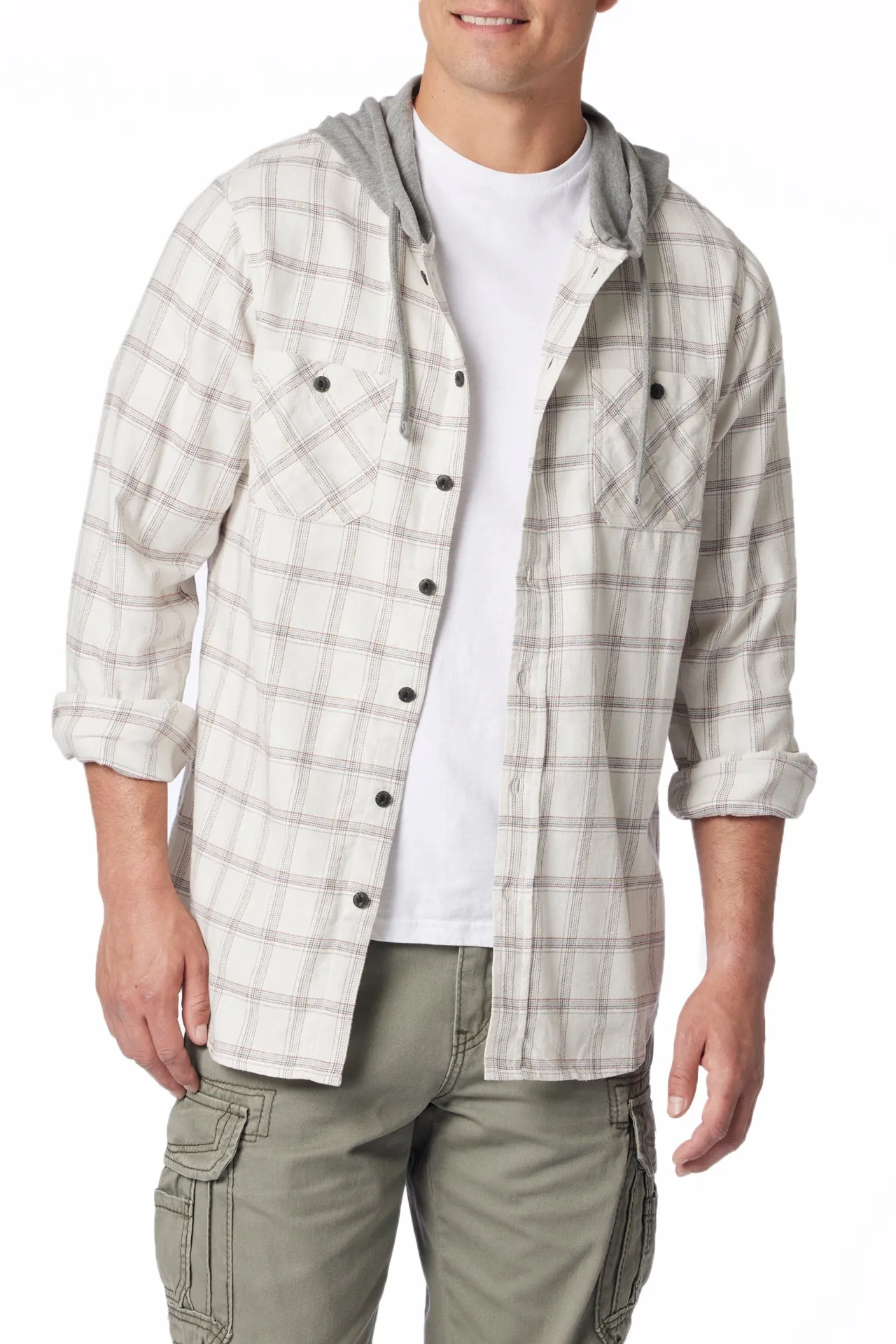 Switchback Flannel Hoodie sold by UNIONBAY