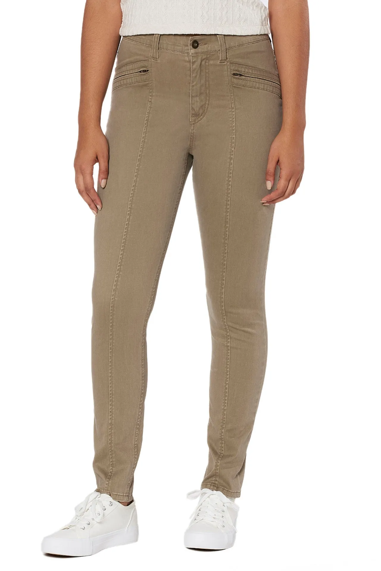 Zola Moto Skinny Zip Pant sold by UNIONBAY