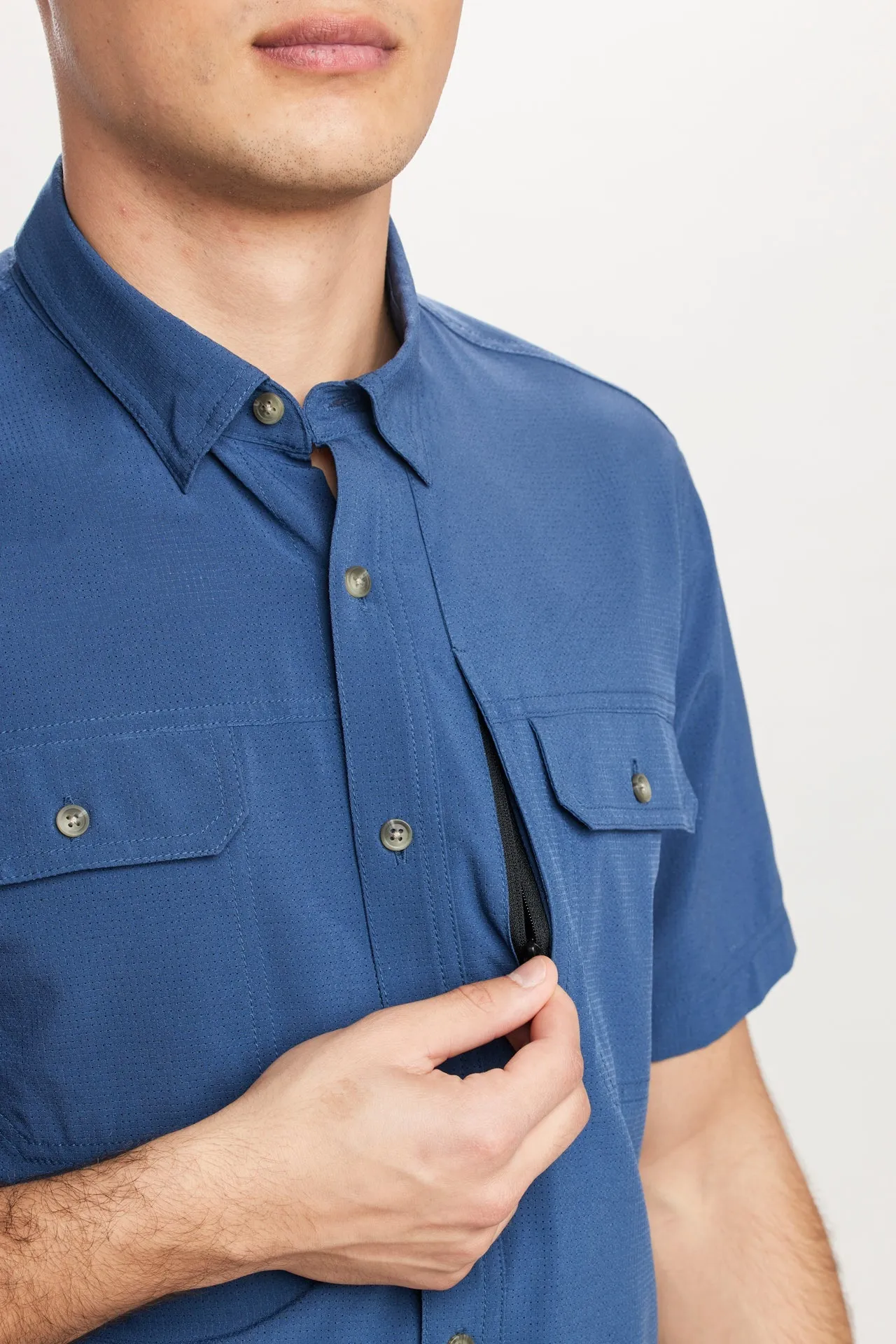 UB Tech Mesh Button-Up Shirt sold by UNIONBAY product image thumbnail 2