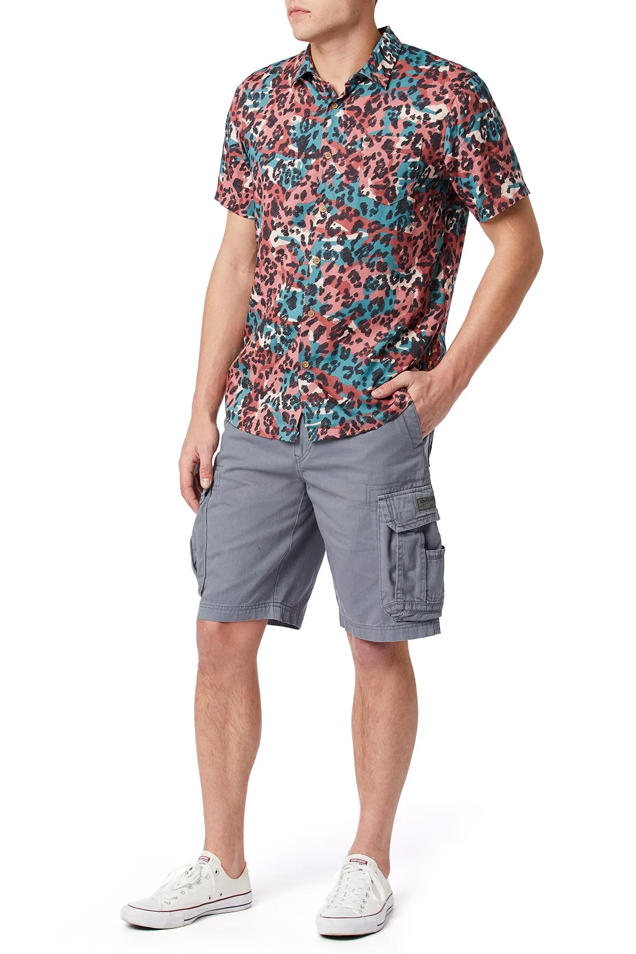 Poolside Rayon Button-Up Shirt sold by UNIONBAY product image thumbnail 2