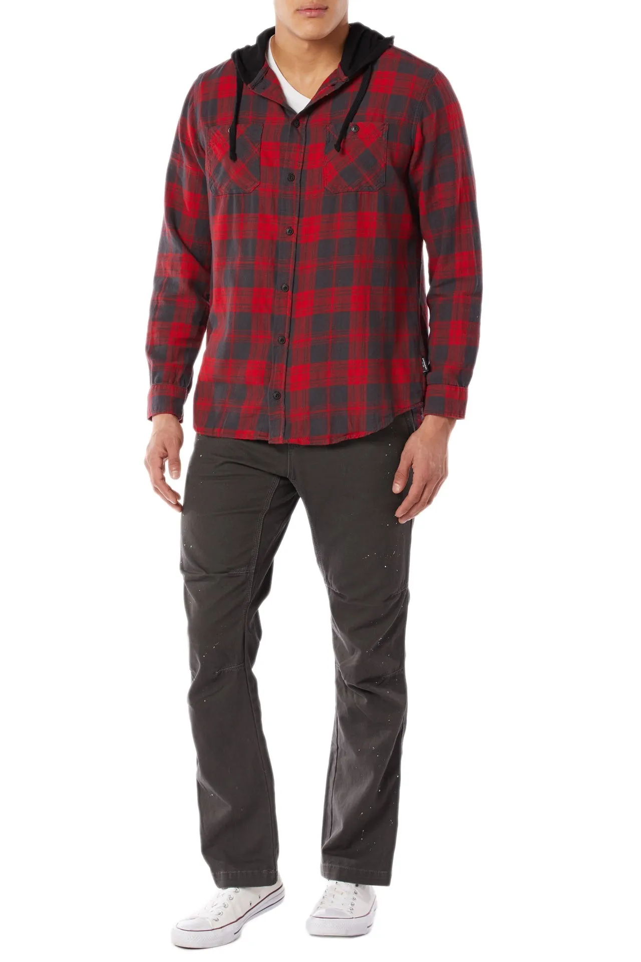 Graphic Switchback Flannel Hoodie sold by UNIONBAY product image thumbnail 3