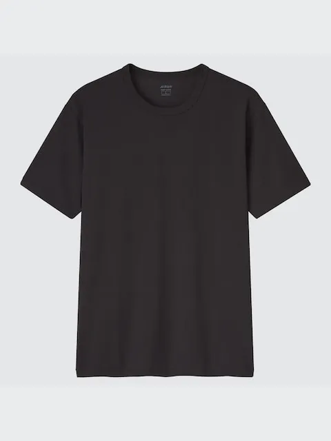 Uniqlo - AIRism - Cotton Crew Neck T-Shirt - Black - XS sold by Uniqlo