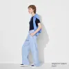 Uniqlo - Cotton Drapey Pleated Trousers - Blue - XXL sold by Uniqlo