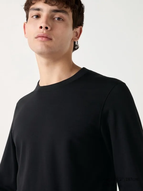 Uniqlo - Heattech Ultra Warm Crew Neck T-shirt (long Sleeve) - Dark Grey sold by Uniqlo
