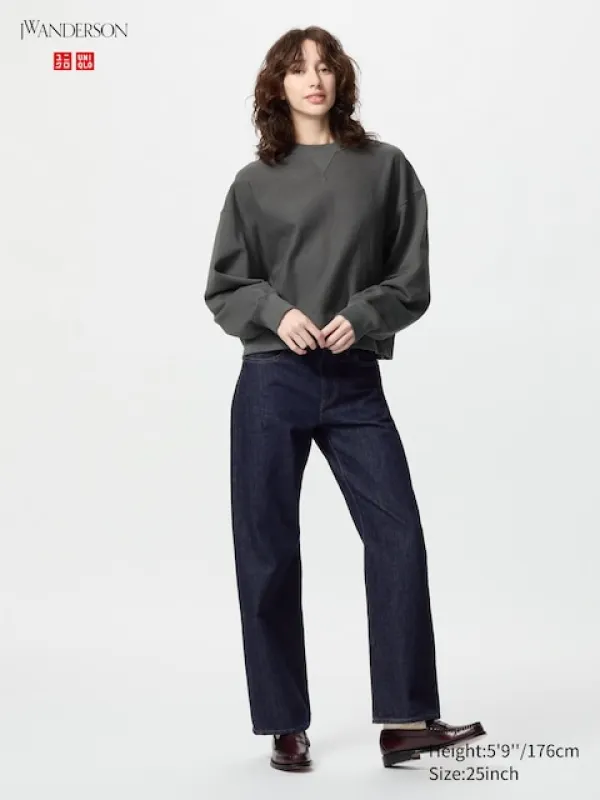 Uniqlo - Straight Jeans - Blue - 24inch made by Uniqlo