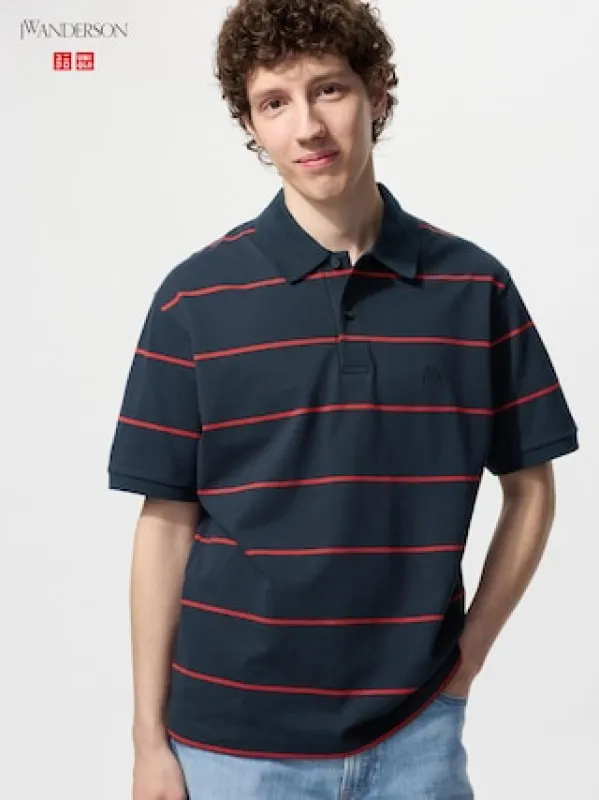 DRY Pique Polo Shirt | Striped | Navy | 2XS | UNIQLO US sold by Uniqlo