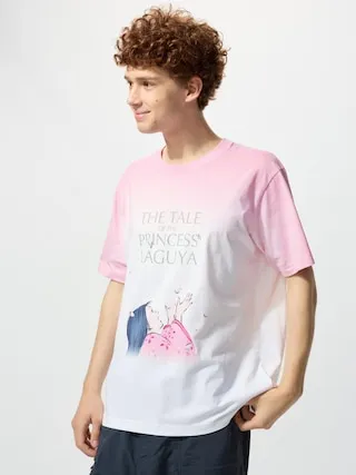 STUDIO GHIBLI UT Graphic T-Shirt The Tale of The Princess Kaguya White XS UNIQLO US sold by Uniqlo