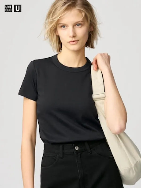 Women's Crew Neck T-Shirt | Black | XS | UNIQLO US sold by Uniqlo
