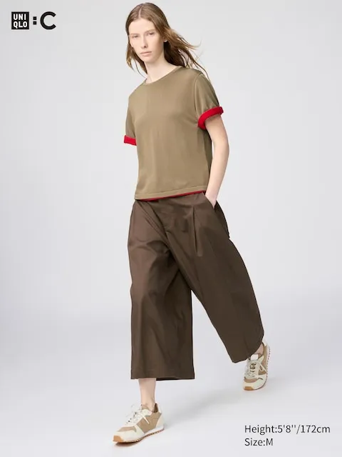Uniqlo - Baumwolle Culottes - Schwarz - XXL sold by Uniqlo