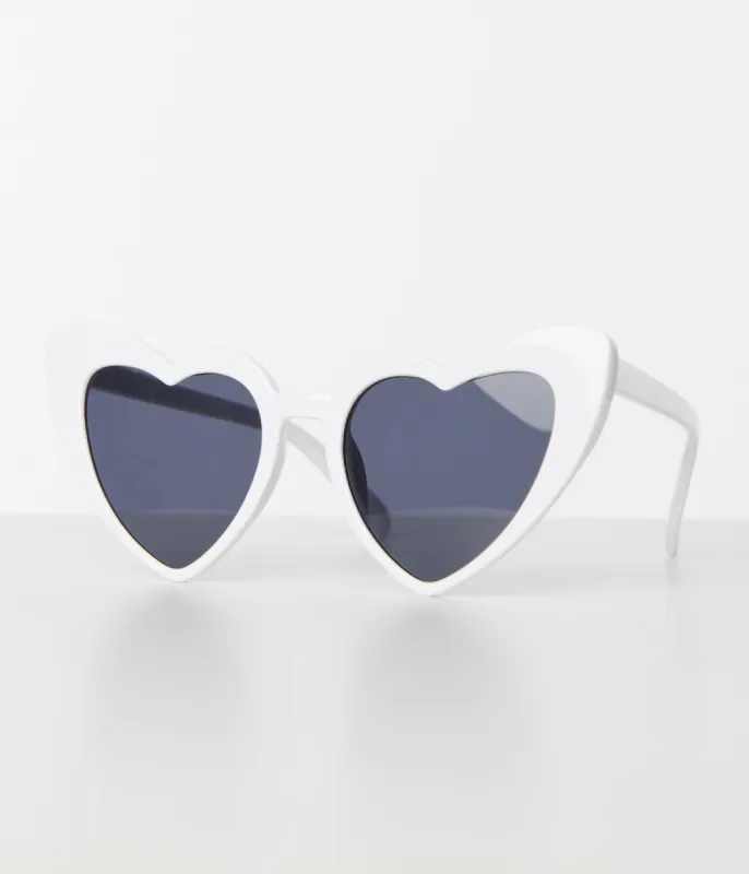 Unique Vintage White Heart Sunglasses sold by Unique Vintage