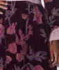 Unique Vintage Plus Size 1970s Purple Floral Burnout Velvet Maxi Dress sold by Unique Vintage