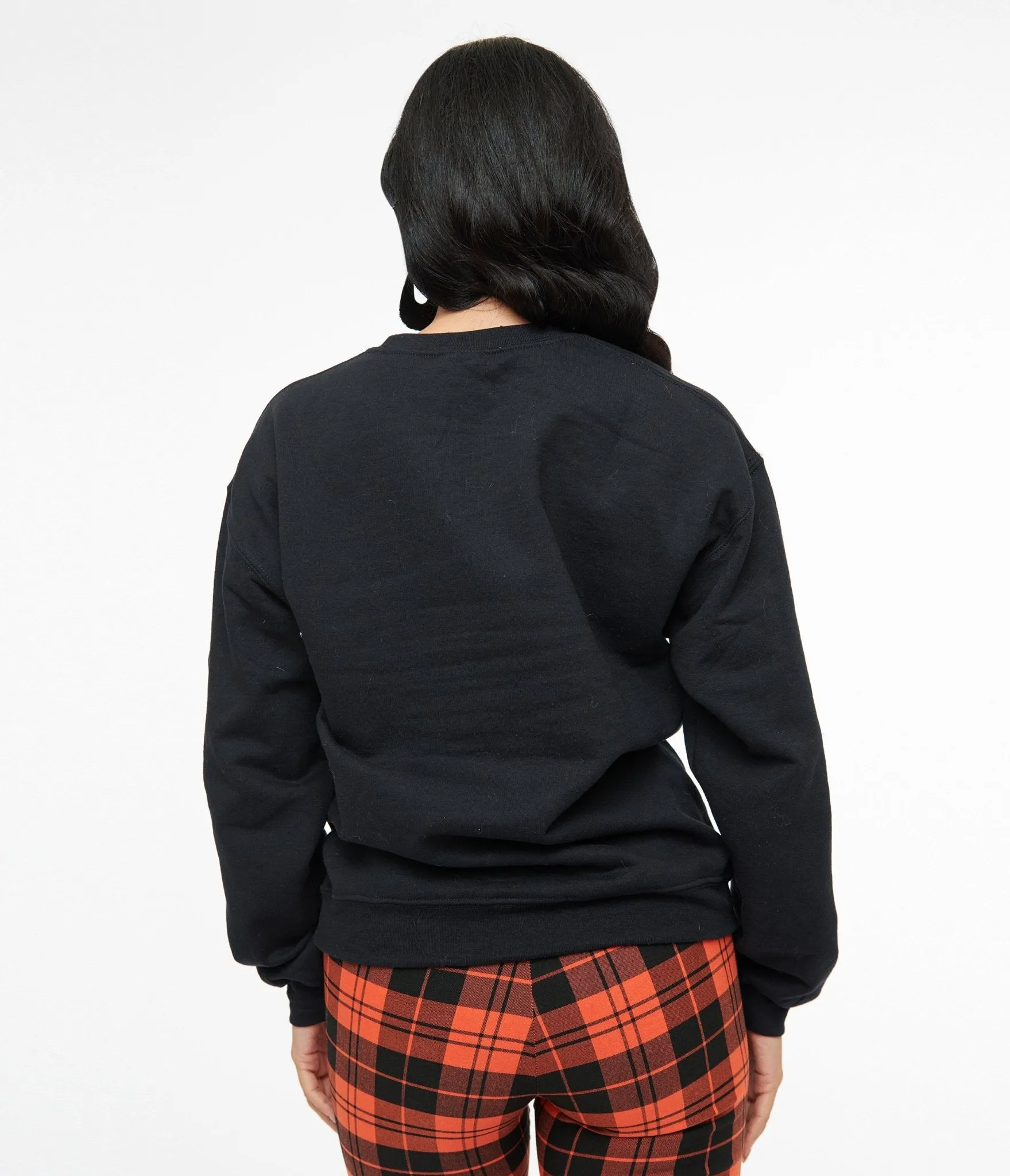 Black Spiderweb Heart Crewneck Sweatshirt sold by Unique Vintage product image thumbnail 3