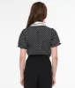 Hell Bunny 1950s Black & White Polka Dot Naomi Blouse sold by Unique Vintage