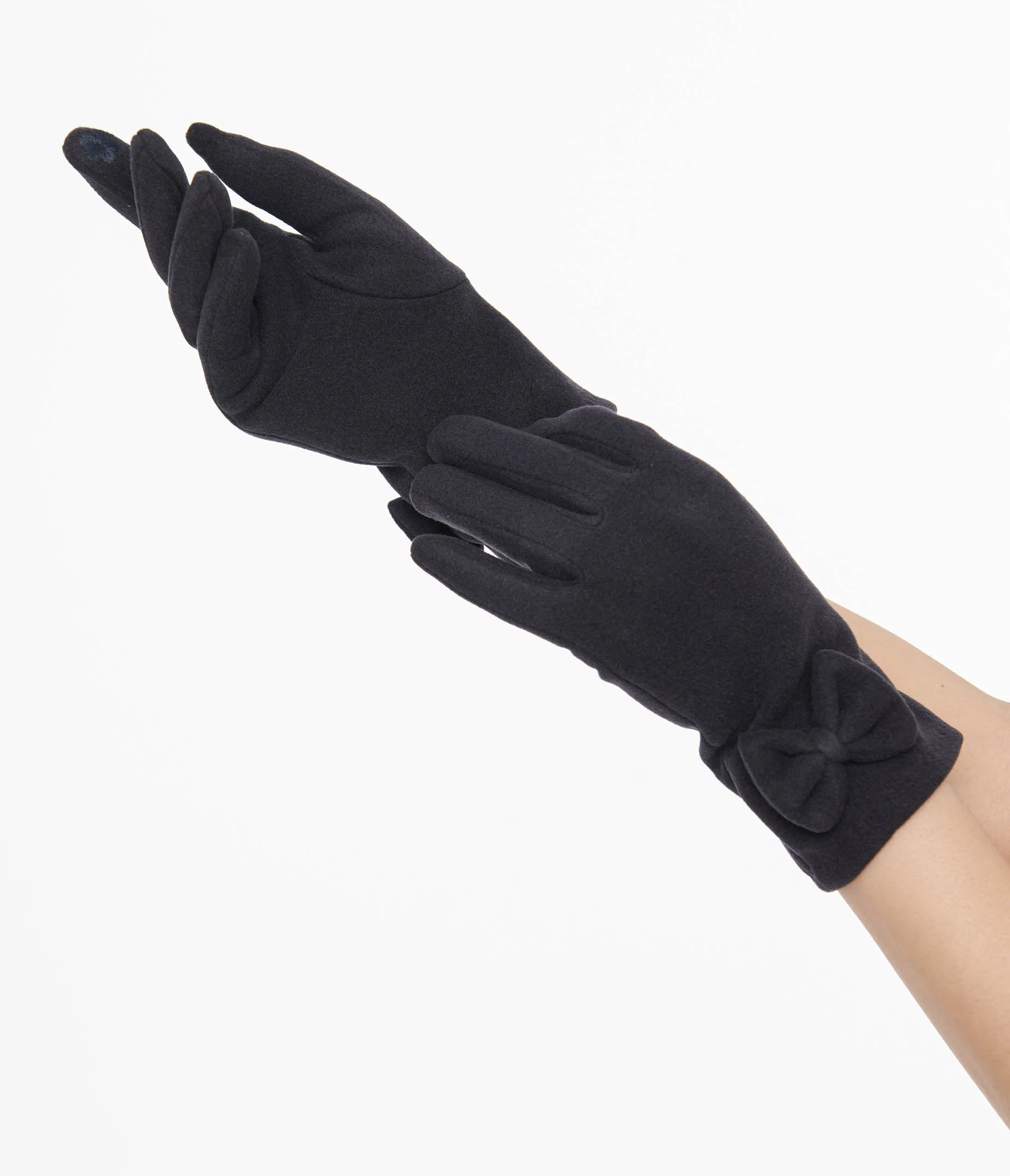 1950s Navy Bow Gloves sold by Unique Vintage