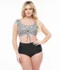 Cheetah Print & Black Swim Set sold by Unique Vintage