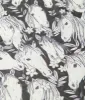 Unique Vintage Wild Horses Print Hair Scarf sold by Unique Vintage