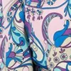 Smak Parlour Plus Size Blue & Purple Psychedelic Floral Belva Crop Blouse sold by Unique Vintage