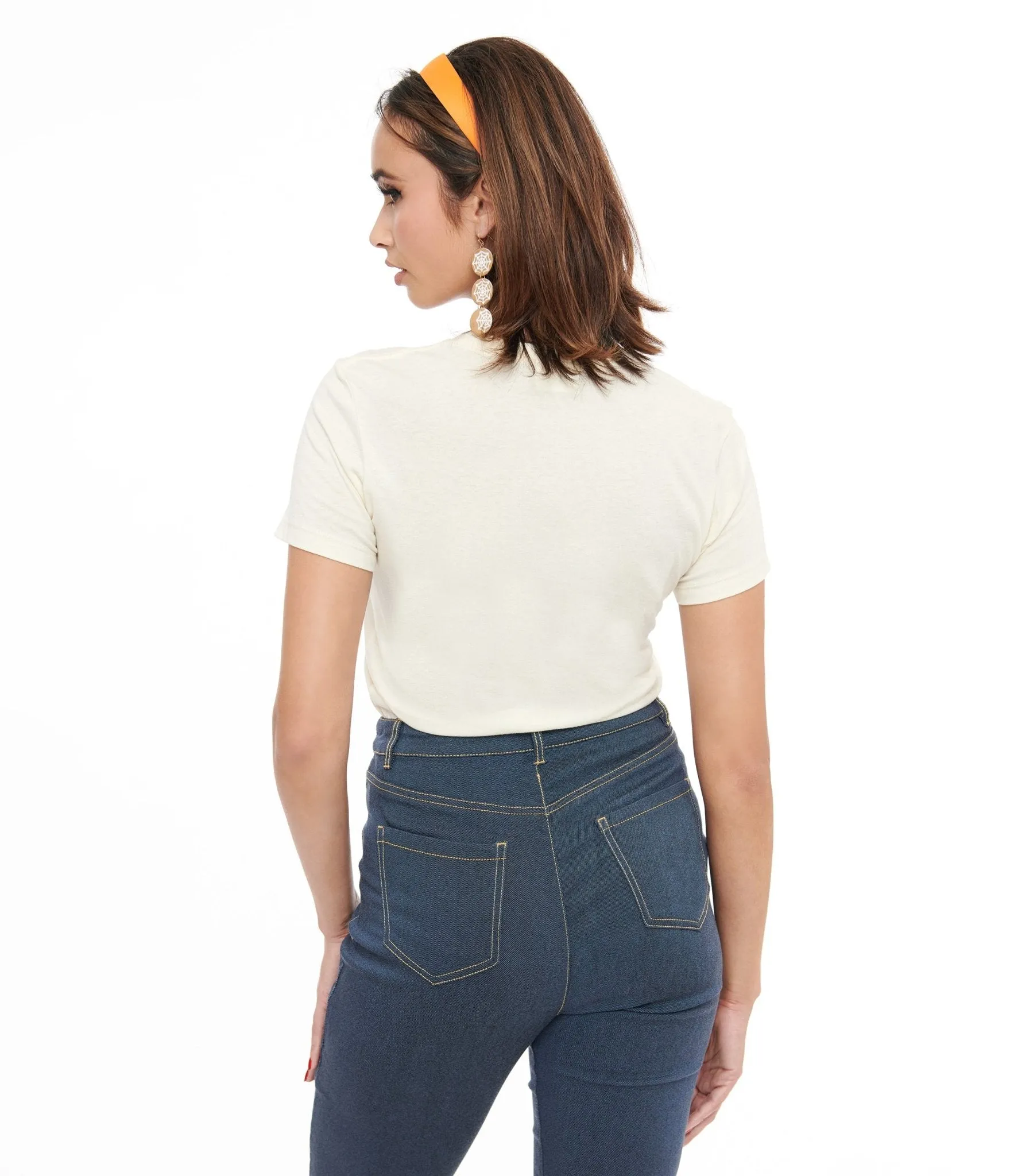 Ivory Monster Lover Fitted Graphic Tee sold by Unique Vintage product image thumbnail 2