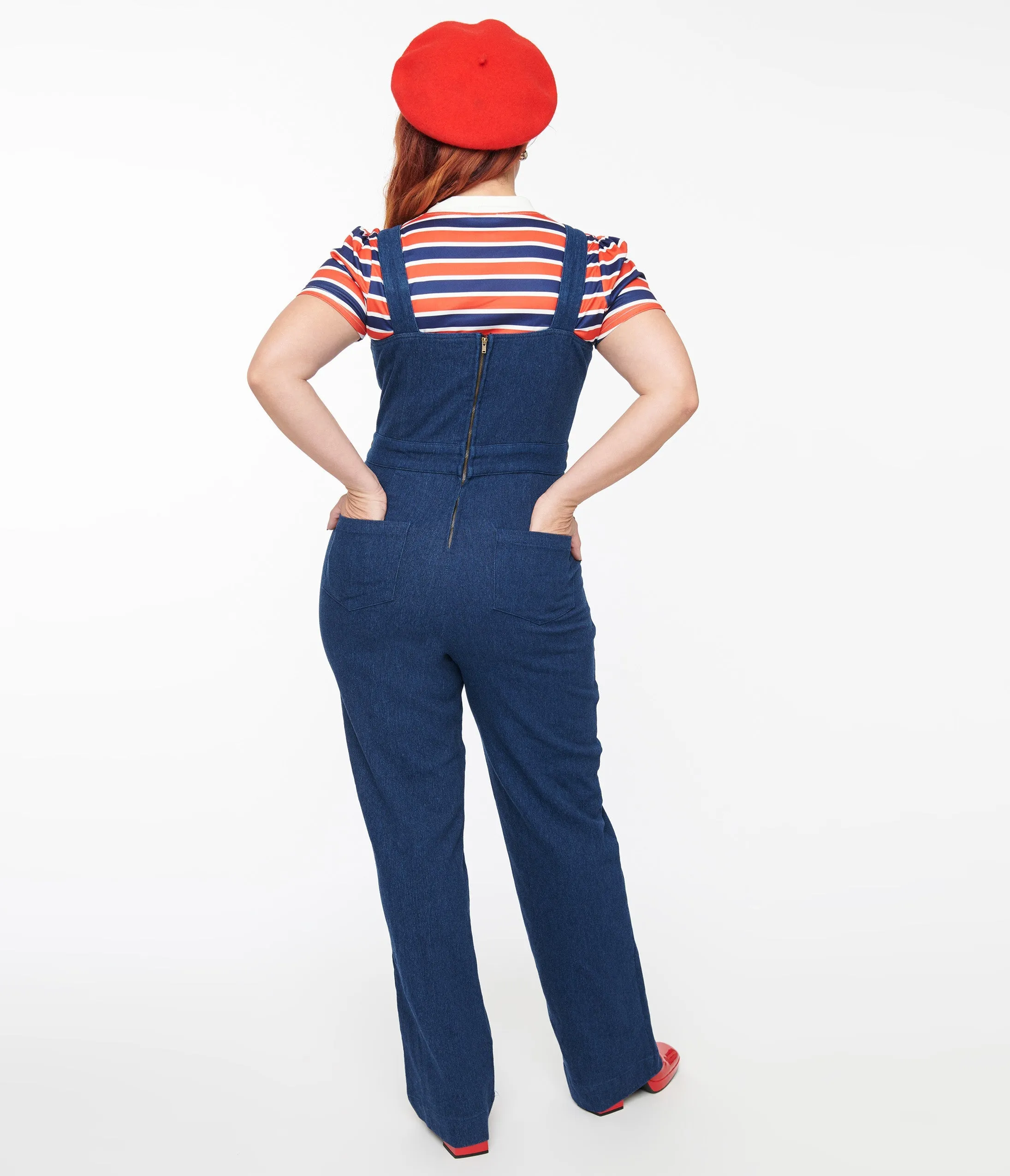 Unique Vintage Denim Wide Leg Overalls sold by Unique Vintage product image thumbnail 2