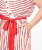 Hell Bunny 1950s White & Red Striped Jumpsuit sold by Unique Vintage