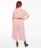 Hell Bunny 1950s White & Red Striped Jumpsuit sold by Unique Vintage