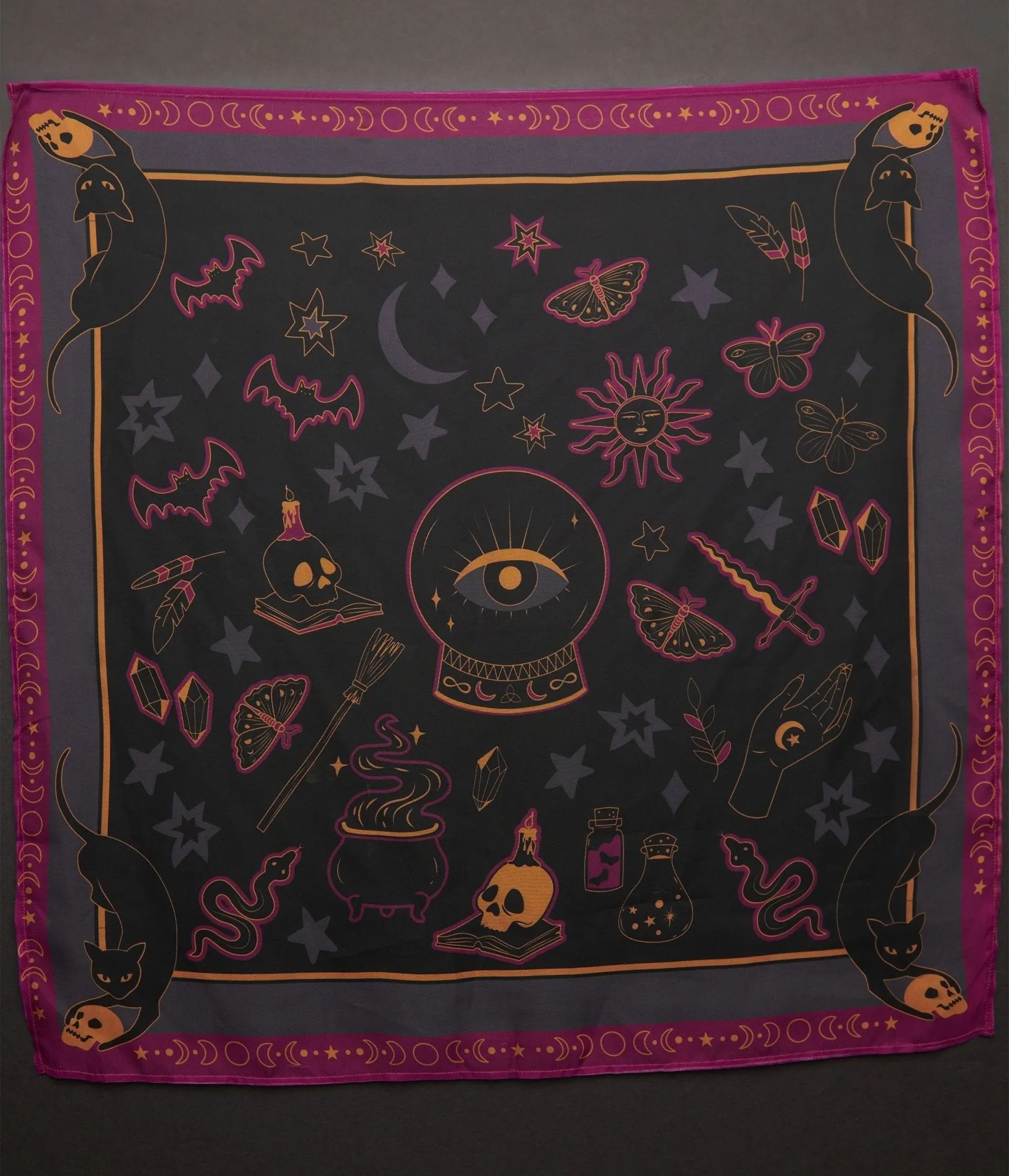 Unique Vintage Mystical Icons Hair Scarf sold by Unique Vintage product image thumbnail 2