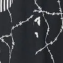 Black & White Stitches Skirt sold by Unique Vintage product image thumbnail 4