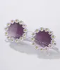White Daisy Round Sunglasses sold by Unique Vintage