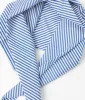 Unique Vintage Navy Blue & White Stripe Print Hair Scarf sold by Unique Vintage