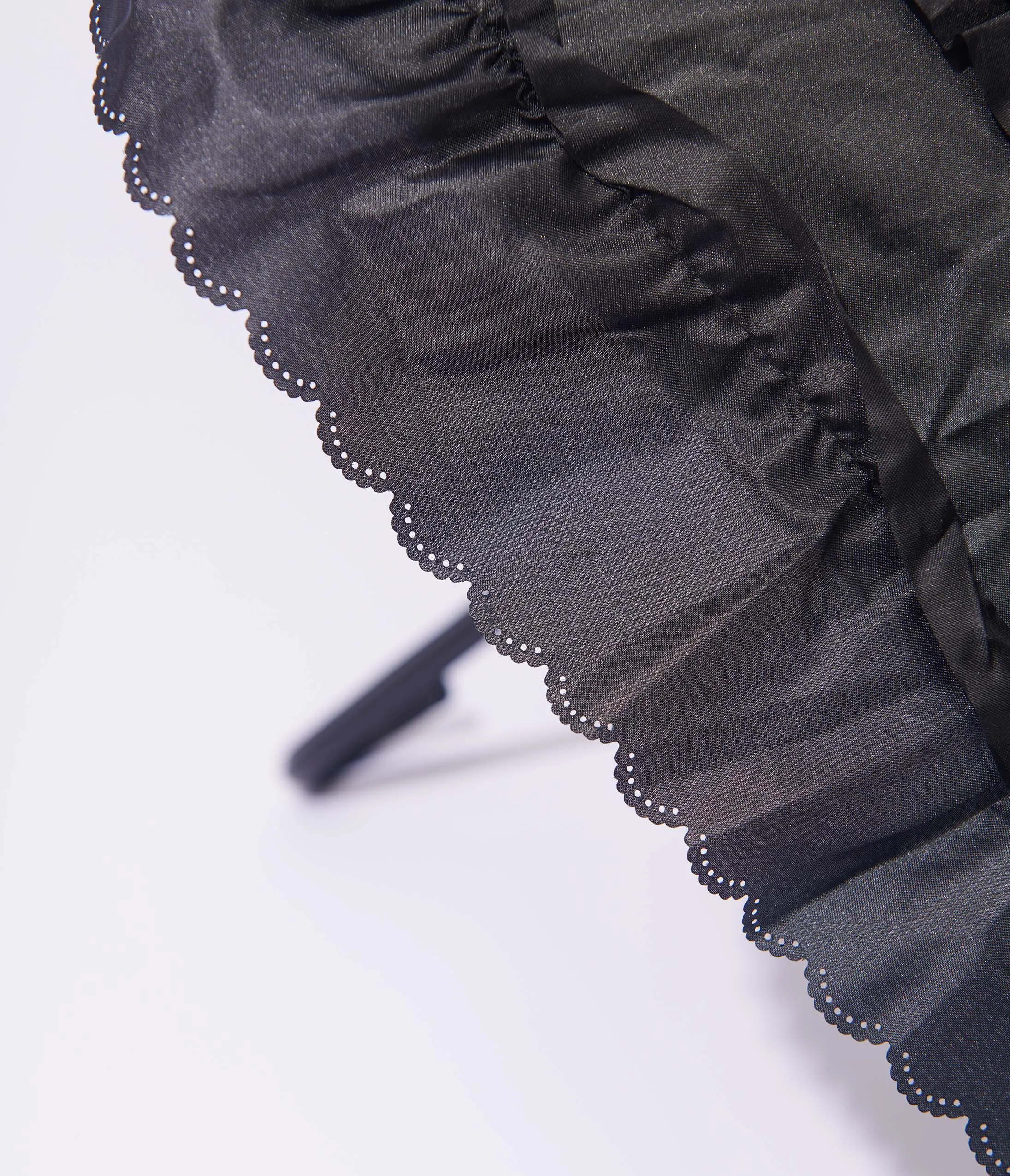 Unique Vintage Black Frill Victorian Umbrella sold by Unique Vintage product image thumbnail 3