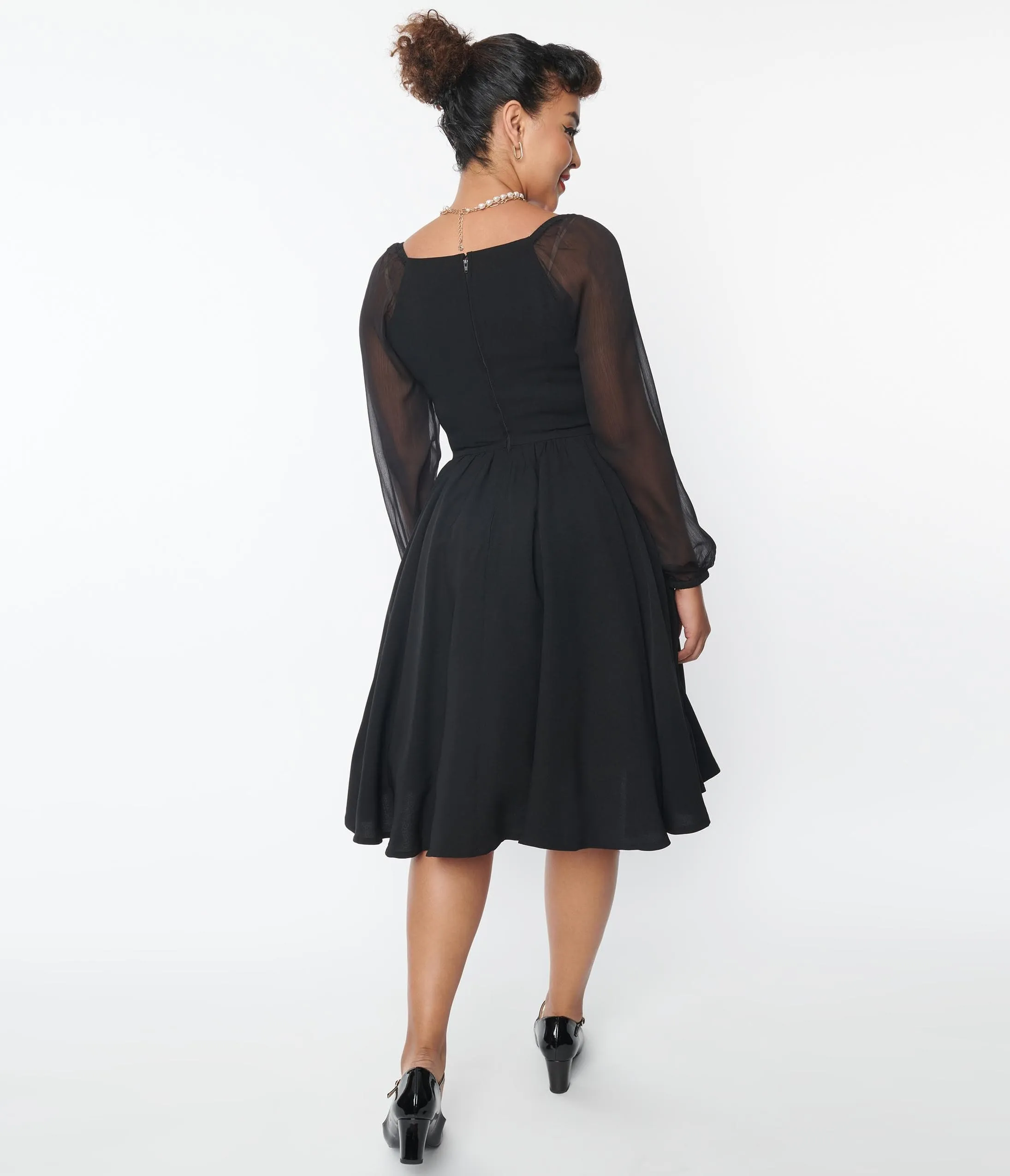 Black Dior Swing Dress sold by Unique Vintage product image thumbnail 3