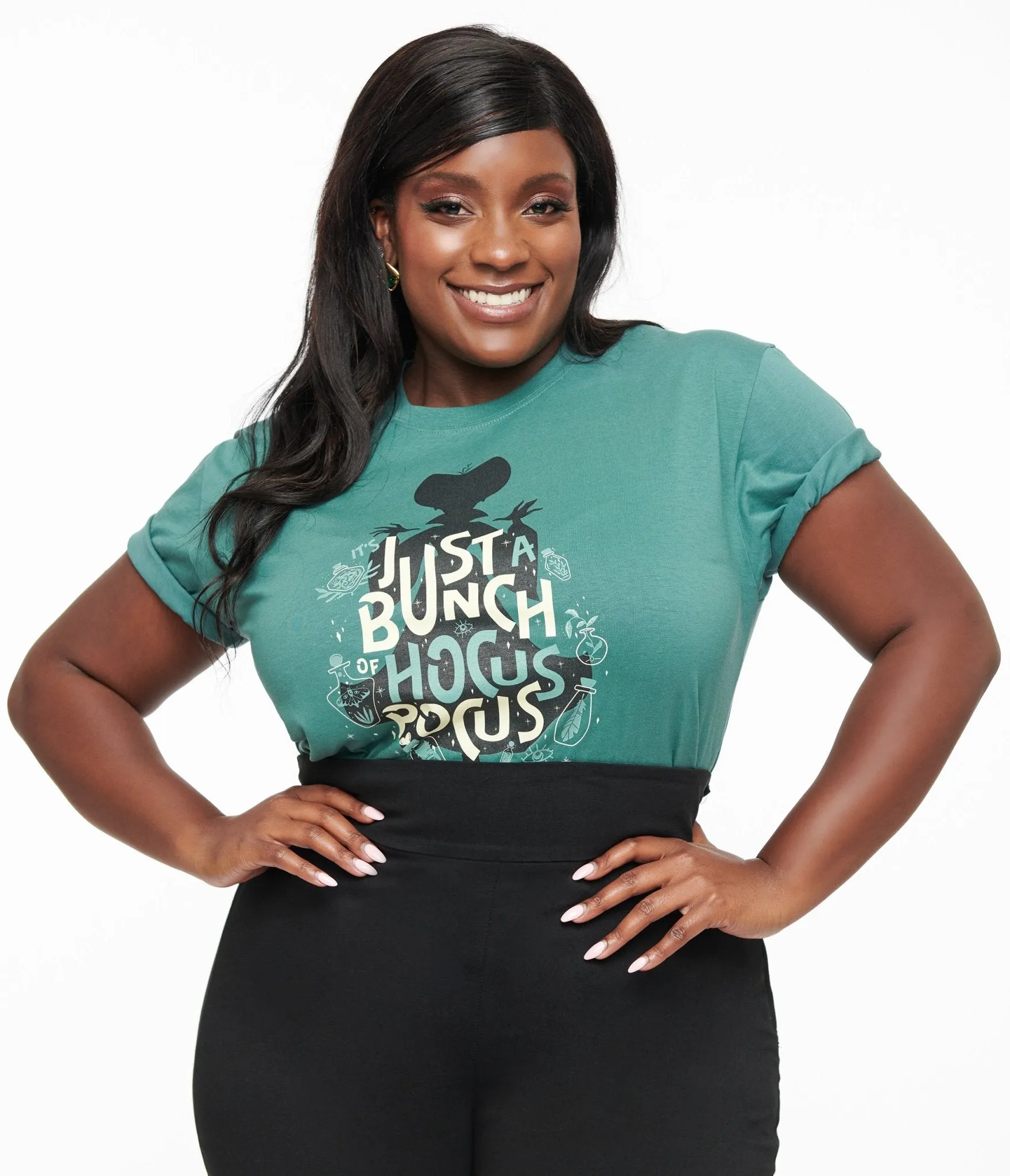 Disney Hocus Pocus Collection by Unique Vintage Green Just A Bunch of Hocus Pocus Unisex Graphic Tee sold by Unique Vintage